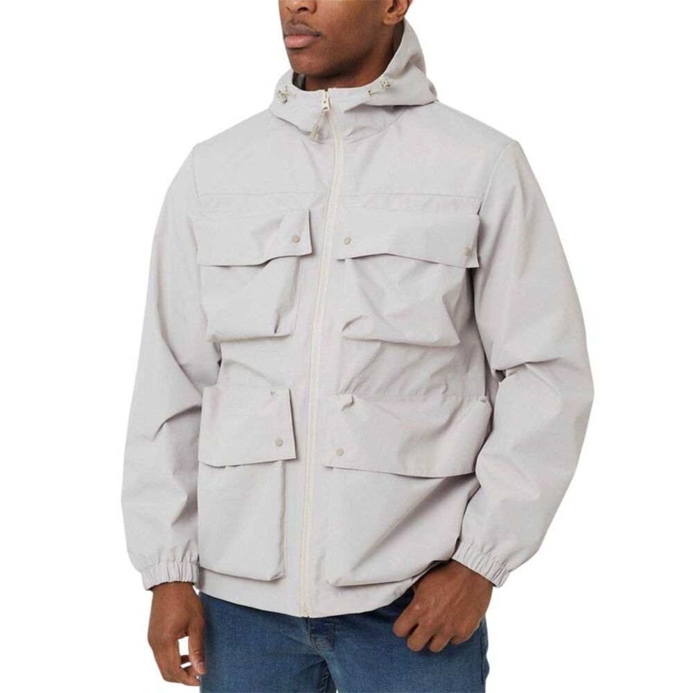 Brave Soul Mens Multi Pocket Jacket / Stone